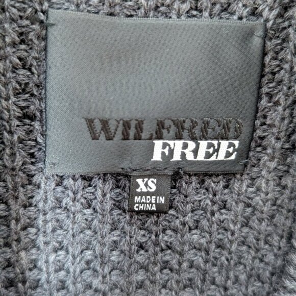 WILFRED Bianca Dress Sweater Long Sleeve Mini Grey Aritzia XS - Picture 10 of 11